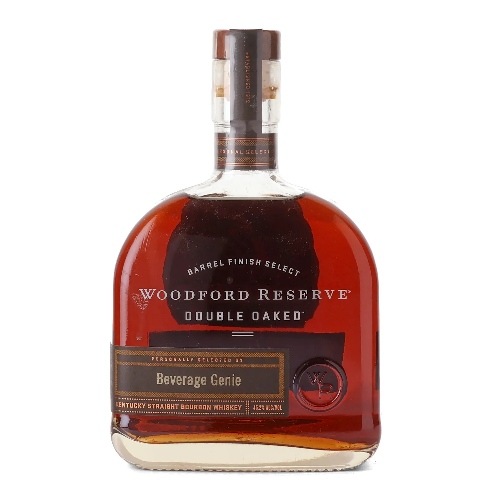 Woodford Reserve Double Oaked Beverage Genie Private Barrel Selection, 45.2% whisky bottle