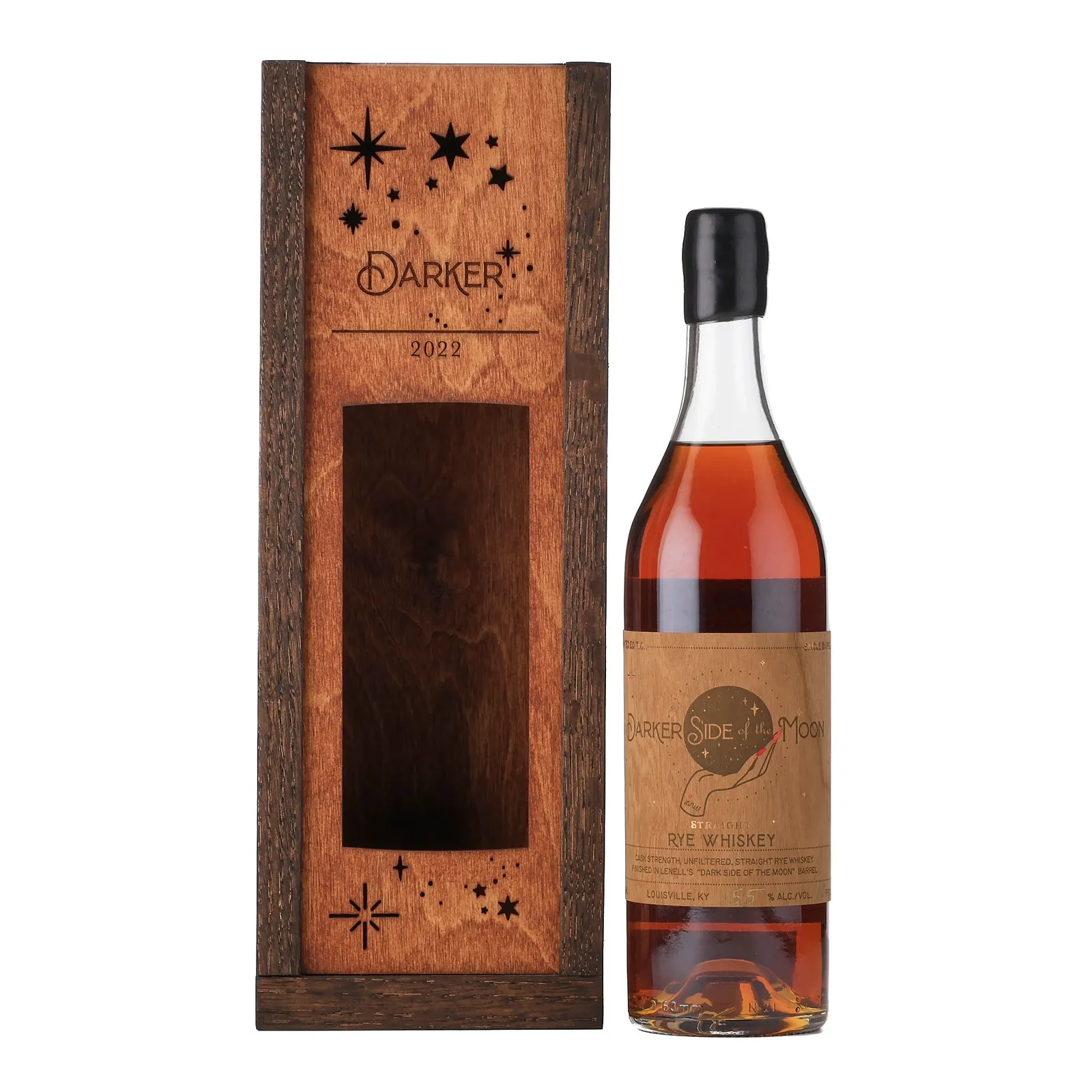 WoodWork Collective Darker Side of the Moon Cask Strength Rye 6 Year Old, Bourbon & Stout Cask, WoodWork Collective, 55% whisky bottle
