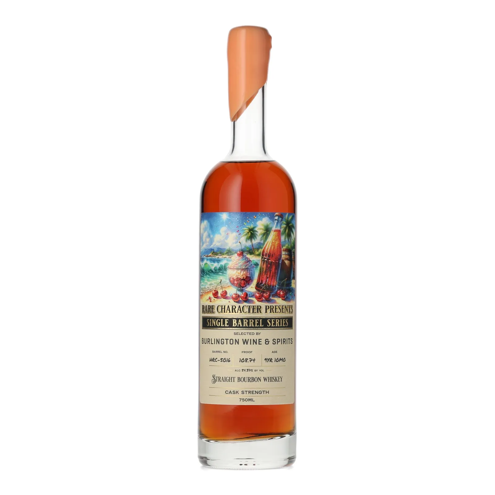 Rare Character Single Barrel Series 9 Year Old, New Charred Oak Cask, Cask #HRC-5016, 2015, Rare Character, 54.37% whisky bottle