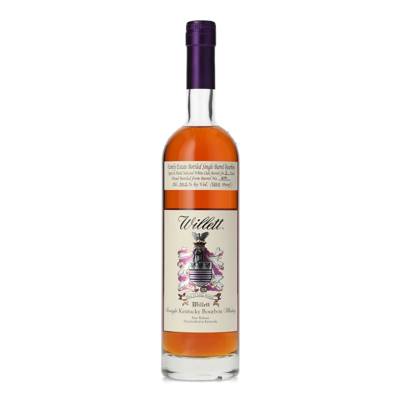 Willett Family Estate 5 Year Old, Cask #406, 60.5% whisky bottle