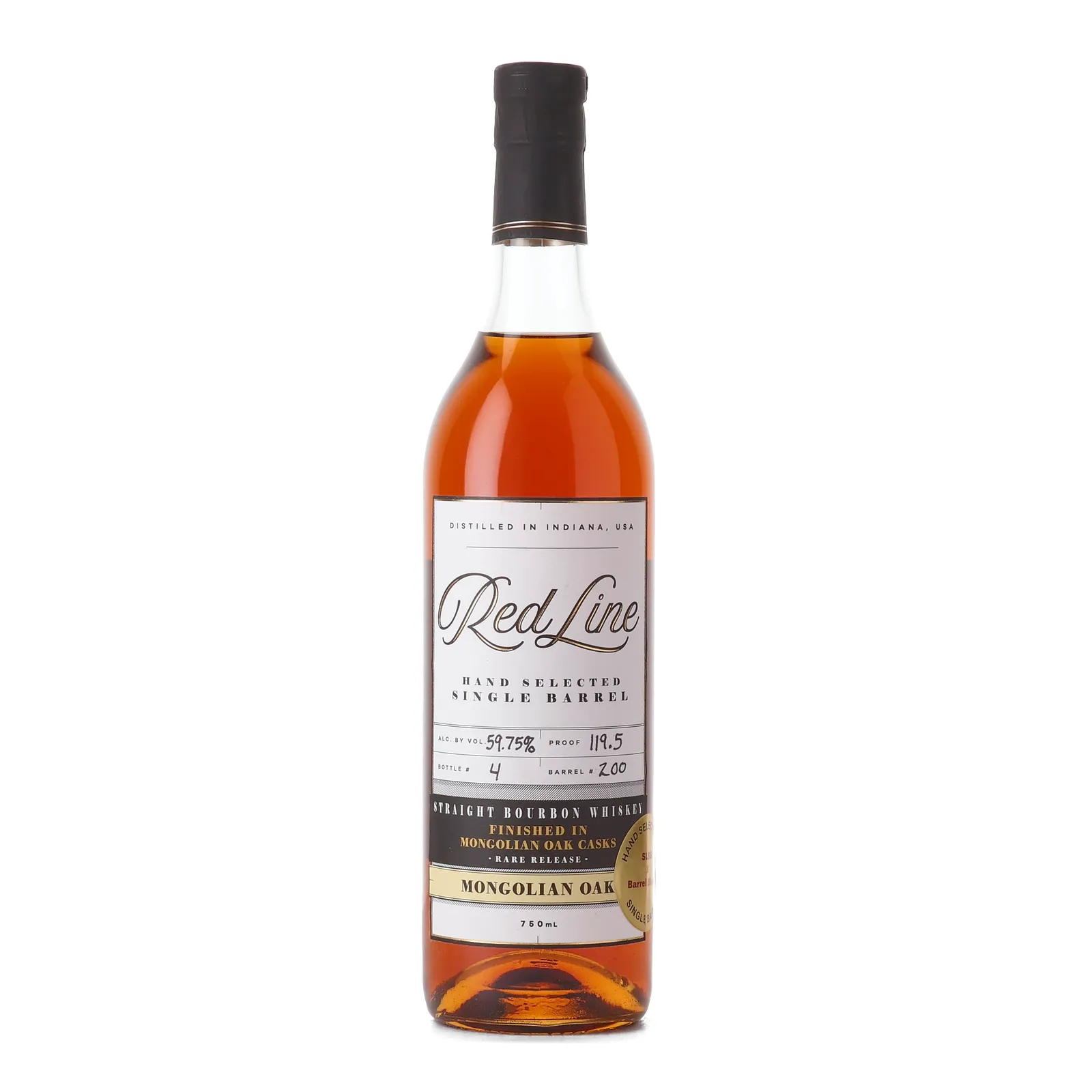 Red Line Mongolian Oak Finish Single Barrel, Cask #200, SLBS x Barrel Blends, 59.75% whisky bottle