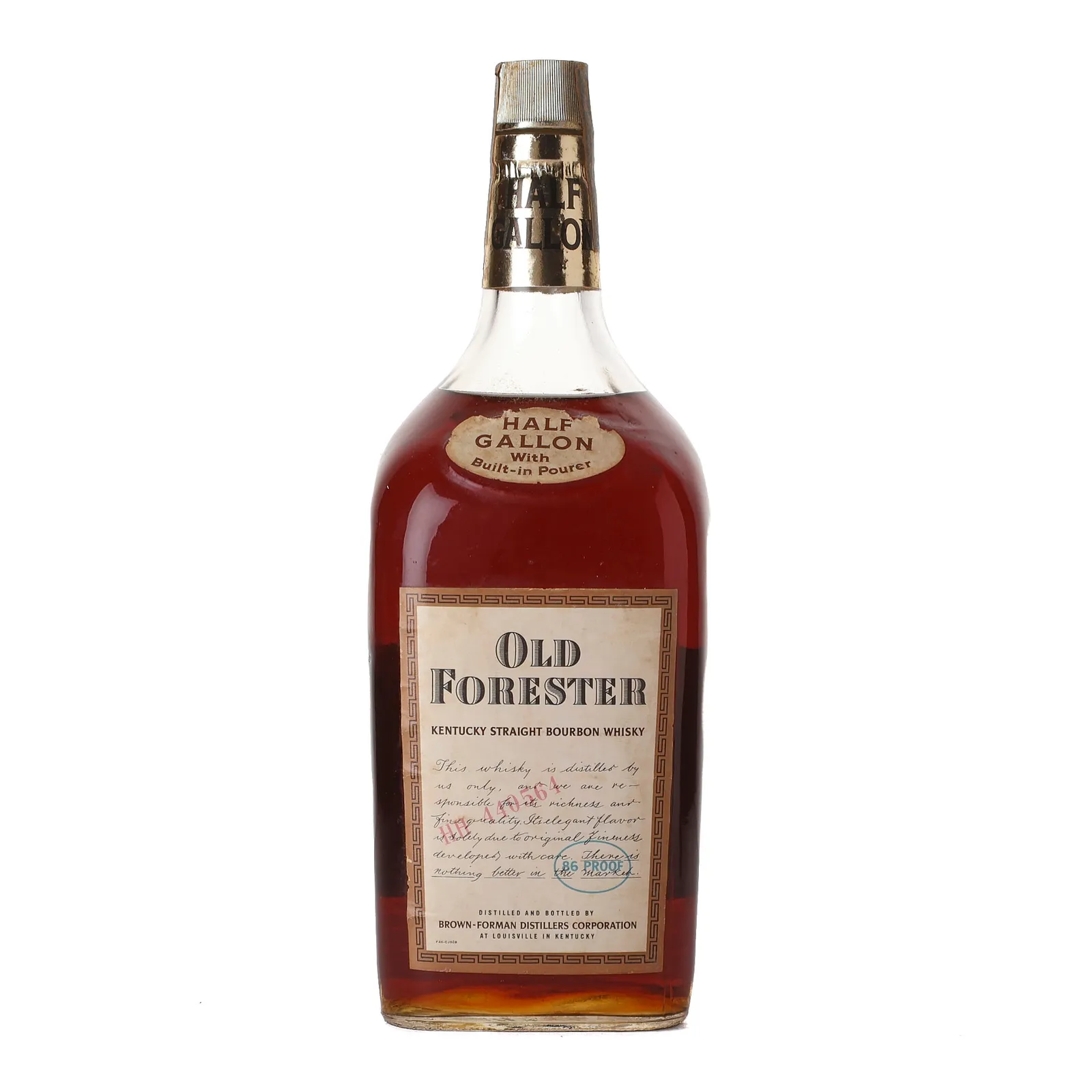 Old Forester 86 Proof, 43%, 1.893L whisky bottle