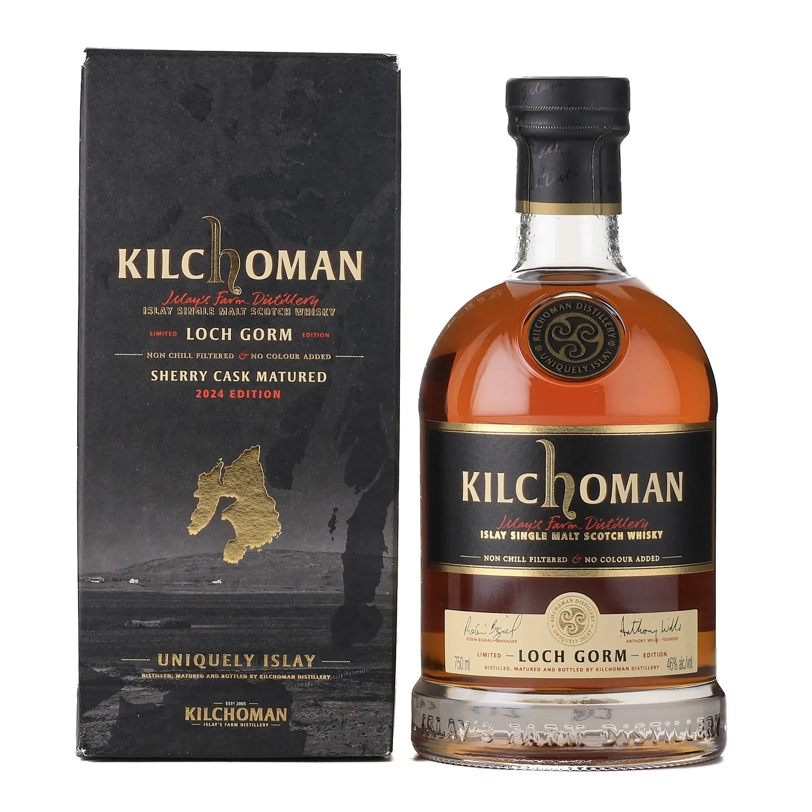 Kilchoman Loch Gorm 10 Year Old, Sherry Cask, 2024, 46% whisky bottle