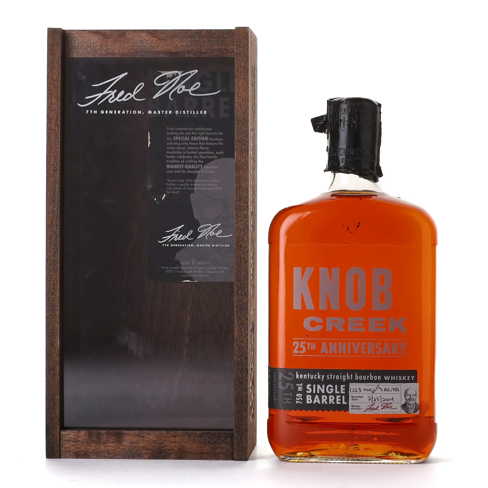 Knob Creek 25th Anniversary Single Barrel 13 Year Old, Bourbon Cask, 2017, 61.1% whisky bottle
