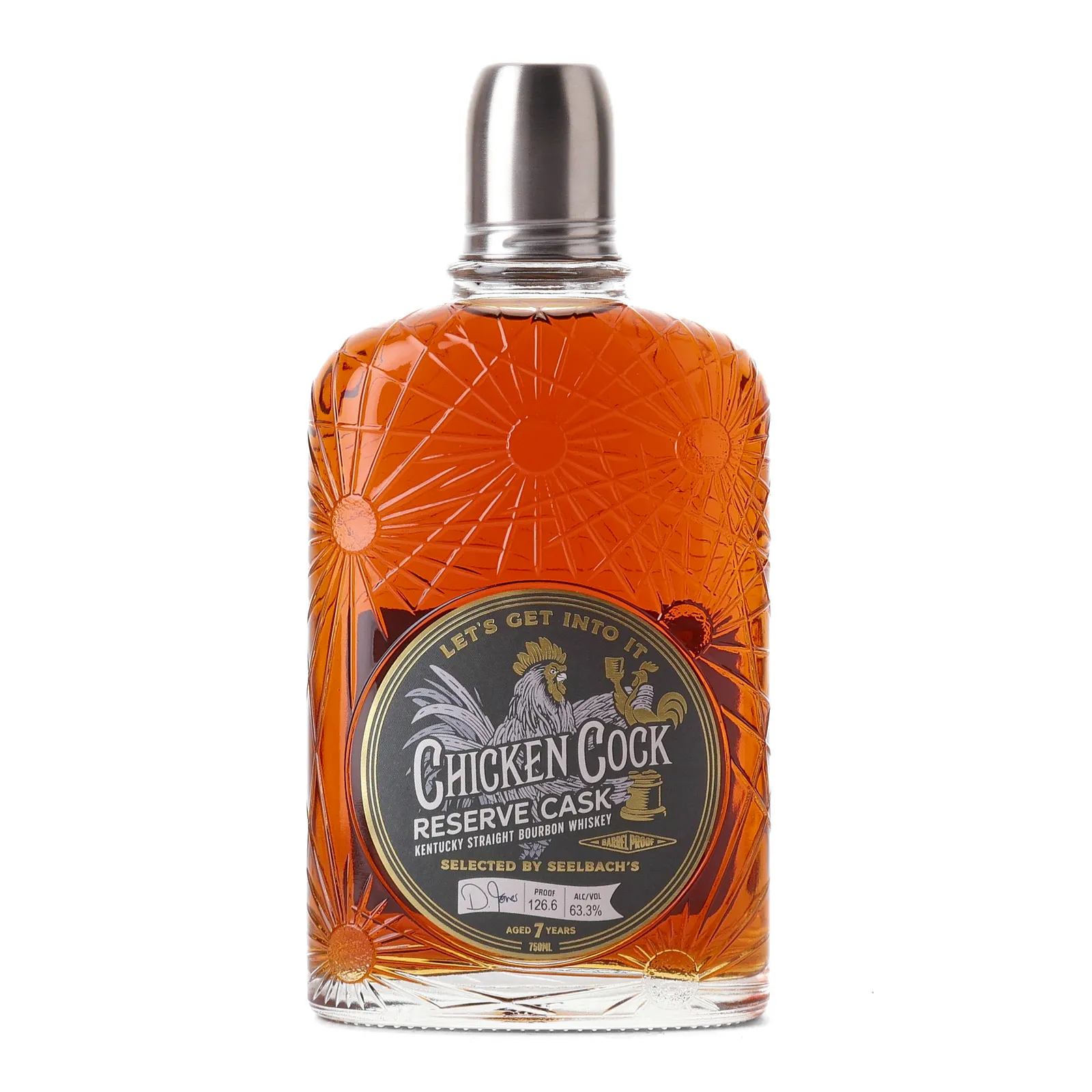 Chicken Cock Reserve Cask #7 Year Old, New Charred American Oak Cask, 2018, 2026, 63.3% whisky bottle